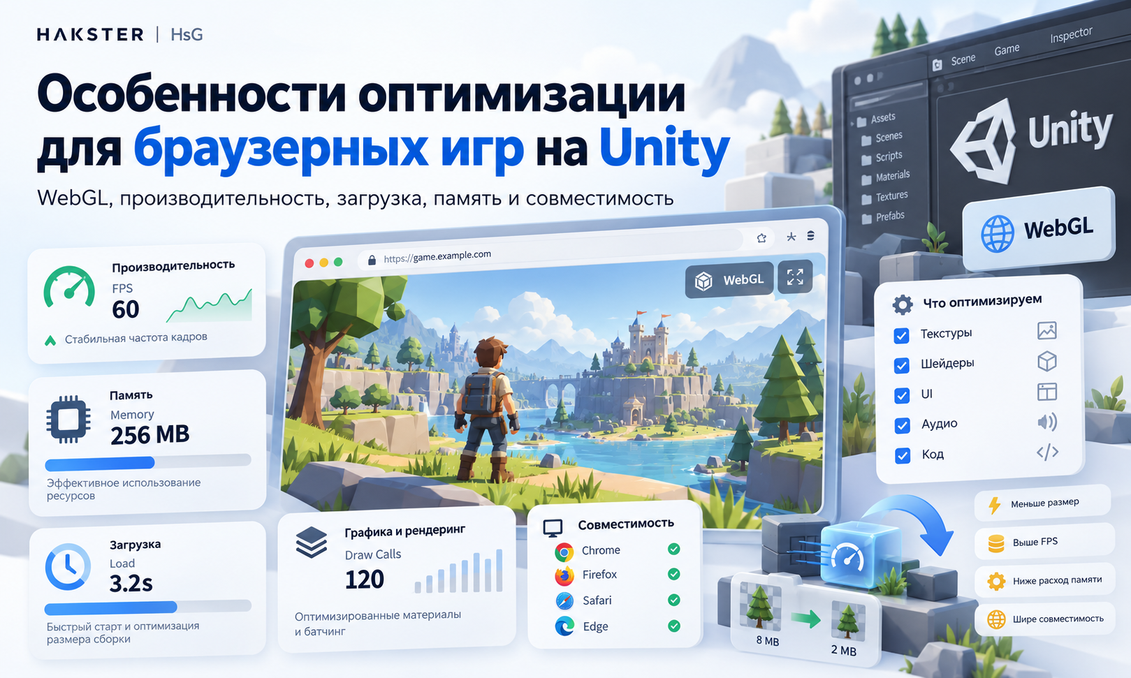 Оптимизация Unity-игр для WebGL