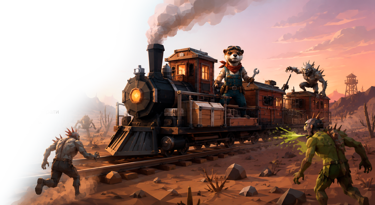 Train Survival: Night Run для Android — пример игрового визуала