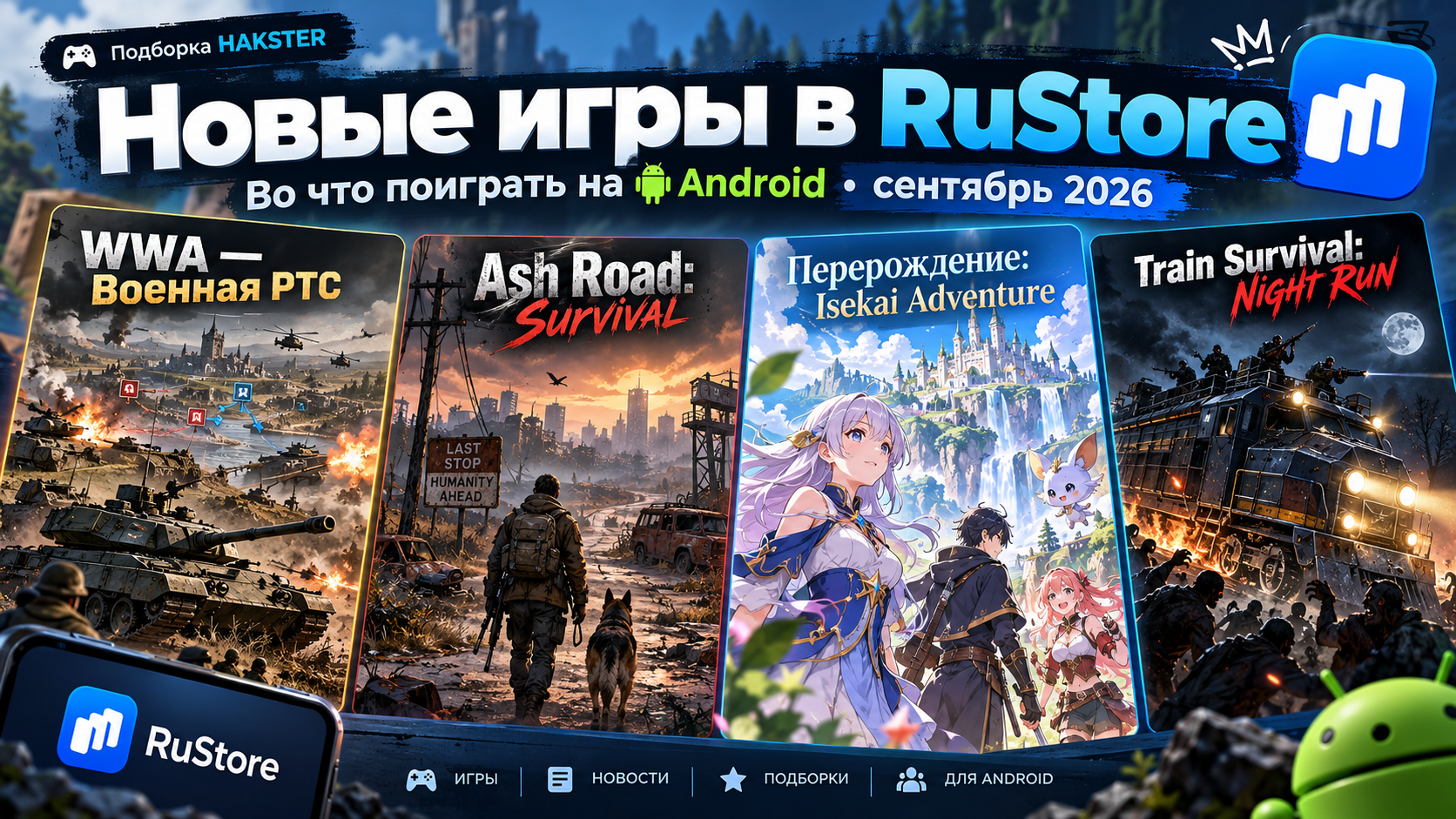 Новые игры в RuStore: во что поиграть на Android в конце сентября 2026