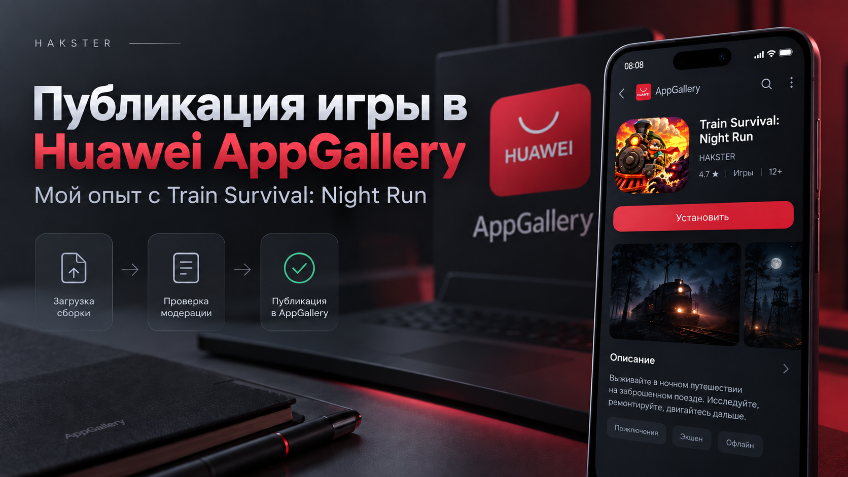 Как опубликовать игру в Huawei AppGallery: мой опыт с Train Survival: Night Run