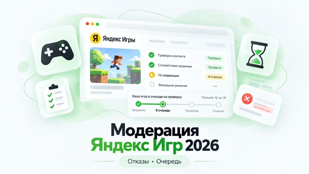 Модерация Яндекс Игр 2026